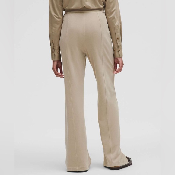 Lululemon Softstreme High-Rise Wide-Leg Pique Pant•Pleat Trouser•Sheer Oak•NWT•L - Picture 8 of 10